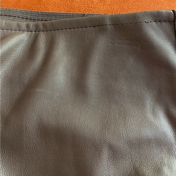 AFRM x Revolve Vegan Leather Pant Alyssa Pant Baby Boot High Waist Pull On XS - Picture 8 of 11